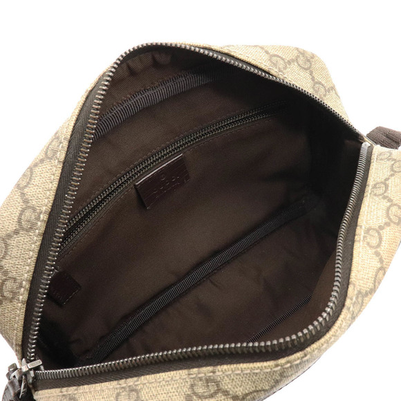 GUCCI Gucci GG Supreme Plus Shoulder Bag Pochette PVC Leather Khaki Beige Bro... - Picture 5 of 8